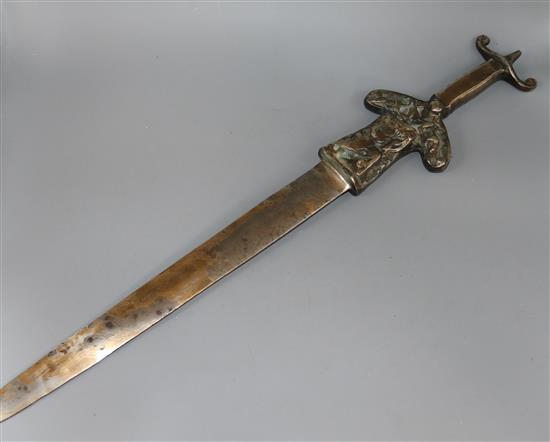A bronze sword length 77cm